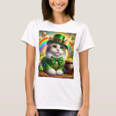 Irish Cat Leprechaun Cat Lover T-shirt (Voorkant)