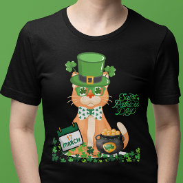 Irish Cat St. Patrick's Day T-shirt