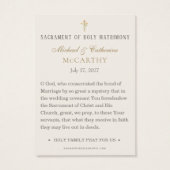 Irish Catholic Monogramme Marial Mariage Shamrocks (Dos)