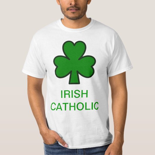 IRISH CATHOLIC SHAMROCK T-SHIRT (Voorkant)