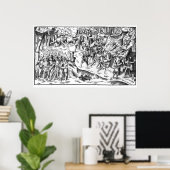 Irish Cattle Raid on a English Plantation Poster (Thuiskantoor)