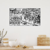 Irish Cattle Raid on a English Plantation Poster (Keuken)