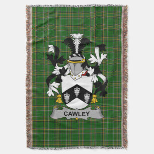 Irish Cawley of Cauley Wapen van de familie Crest Deken