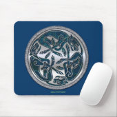 Irish Celtic 3-Dog Symbol Mousepad Muismat (Met muis)
