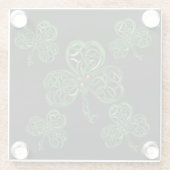 IRISH CELTIC ART GLAZEN ONDERZETTER (Achterkant)