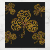 IRISH CELTIC ART WIJN ETIKET (Enkel label)