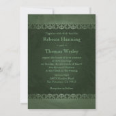 Irish Celtic Cross Wedding Invitations Kaart (Achterkant)
