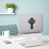 Irish Celtic Knot Cross Sticker (Laptop op bureau)