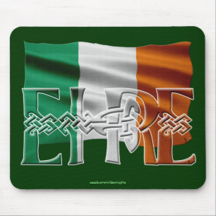 Irish Celtic Knot EIRE Flag Mousepad Muismat