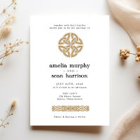 Irish Celtic Knot Gold Wedding