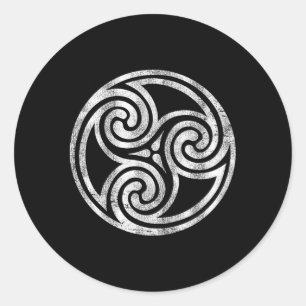 Irish Celtic Knot Newgrange Ierland Spiral Triskel Ronde Sticker