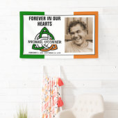 Irish Celtic Knot Photo Memorial Spandoek (Insitu)