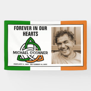 Irish Celtic Knot Photo Memorial Spandoek