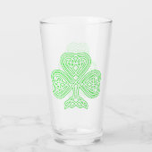 Irish Celtic Shamrock Glas (Achterkant)