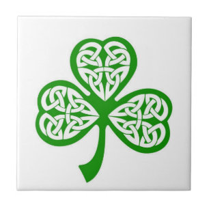 Irish Celtic Shamrock keramische Tegel Tegeltje