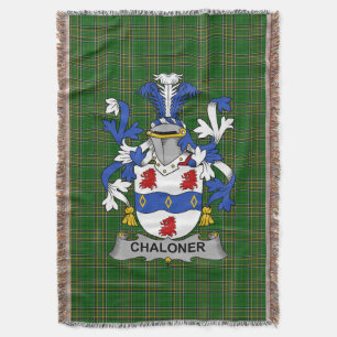 Irish Chaloner wapenschild Family Crest Ireland Deken