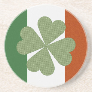 Irish Charming Lucky Clover Zandsteen Onderzetter