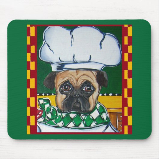 Irish Chef Pug Muismat (Voorkant)