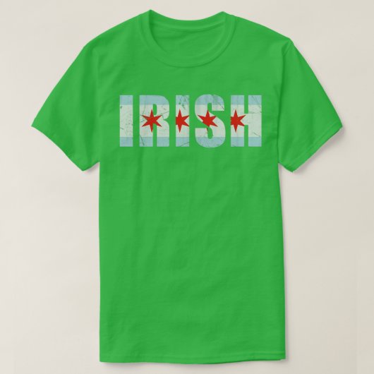 Irish Chicago Flag St Patricks Day T-shirt (Design voorkant)