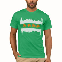 Irish Chicago Skyline Flag St Patrick's Day