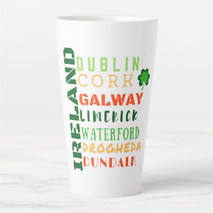 Irish Cities Subway Art Latte Mok