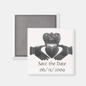 Irish Claddagh bewaar de datummagneet Magneet (Voorkant / Achterkant)