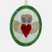 Irish Claddagh Keramisch Ornament (Rechts)