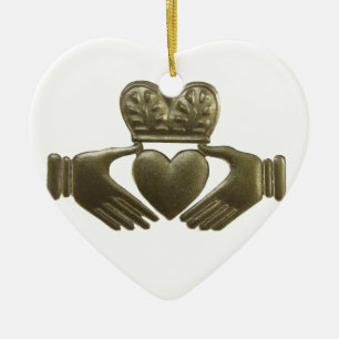 Irish Claddagh kerstversier Keramisch Ornament