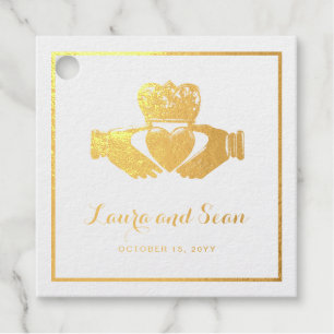 Irish claddagh Liefde loyaliteit en vriendschap Bedankjes Labels