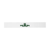 Irish Claddagh Ring Simple Graphic Green Wedding Uitnodigingen Wikkel (Vlak)