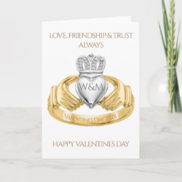 Irish Claddagh Ring Valentijnsdag Kaart