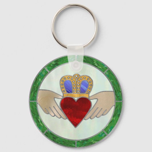 Irish Claddagh Sleutelhanger (Voorkant)