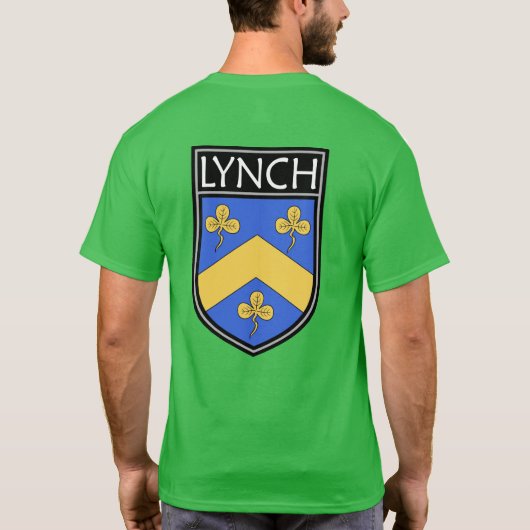 Irish Clan Crest - Lynch T-shirt (Achterkant)