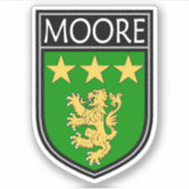 Irish Clan Crest - Moore Sticker (Voorkant)
