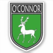 Irish Clan Crest - O'Connor Sticker (Voorkant)