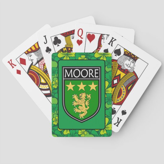 Irish Clan Moore Pokerkaarten (Achterkant)