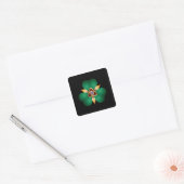 Irish Clover en Trinity Knot Charm Square Sticker (Envelop)