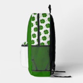 Irish Clover Pattern Backpack Bedrukte Rugzak (Rechts)