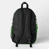 Irish Clover Pattern Backpack Bedrukte Rugzak (Achterkant)