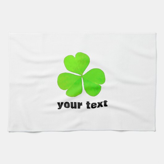 ~Irish Clover~ TOWEL, AANGEPAST HET! Theedoek (Horizontaal)