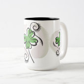 Irish Clover Tweekleurige Koffiemok (Voorkant rechts)