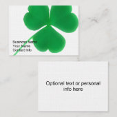 Irish Clover Visitekaartjes (Voorkant / Achterkant)