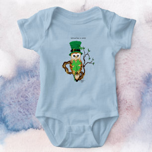 Irish Clovers Uil Groen Romper