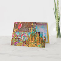 Irish Cottage Garden Happy Birthday Friend
