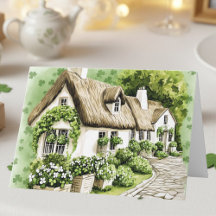 Irish Cottage Irish Blessing St. Patrick's Day