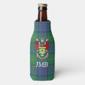 Irish County Donegal Tartan Monogram Flesjeskoeler (Fles Voorkant)
