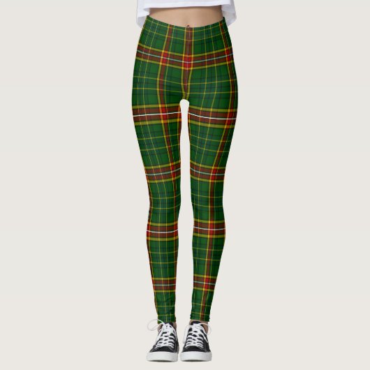 Irish County Donegal Tartan Plaid Leggings (Voorkant)