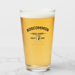 Irish County Roscommon Ireland Persoonlijke tekst Glas