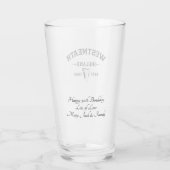 Irish County Westmeath Ireland Personalized Text Glas (Achterkant)