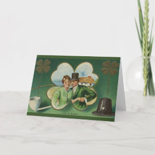 Irish Couple St. Patrick's Day Card Kaart